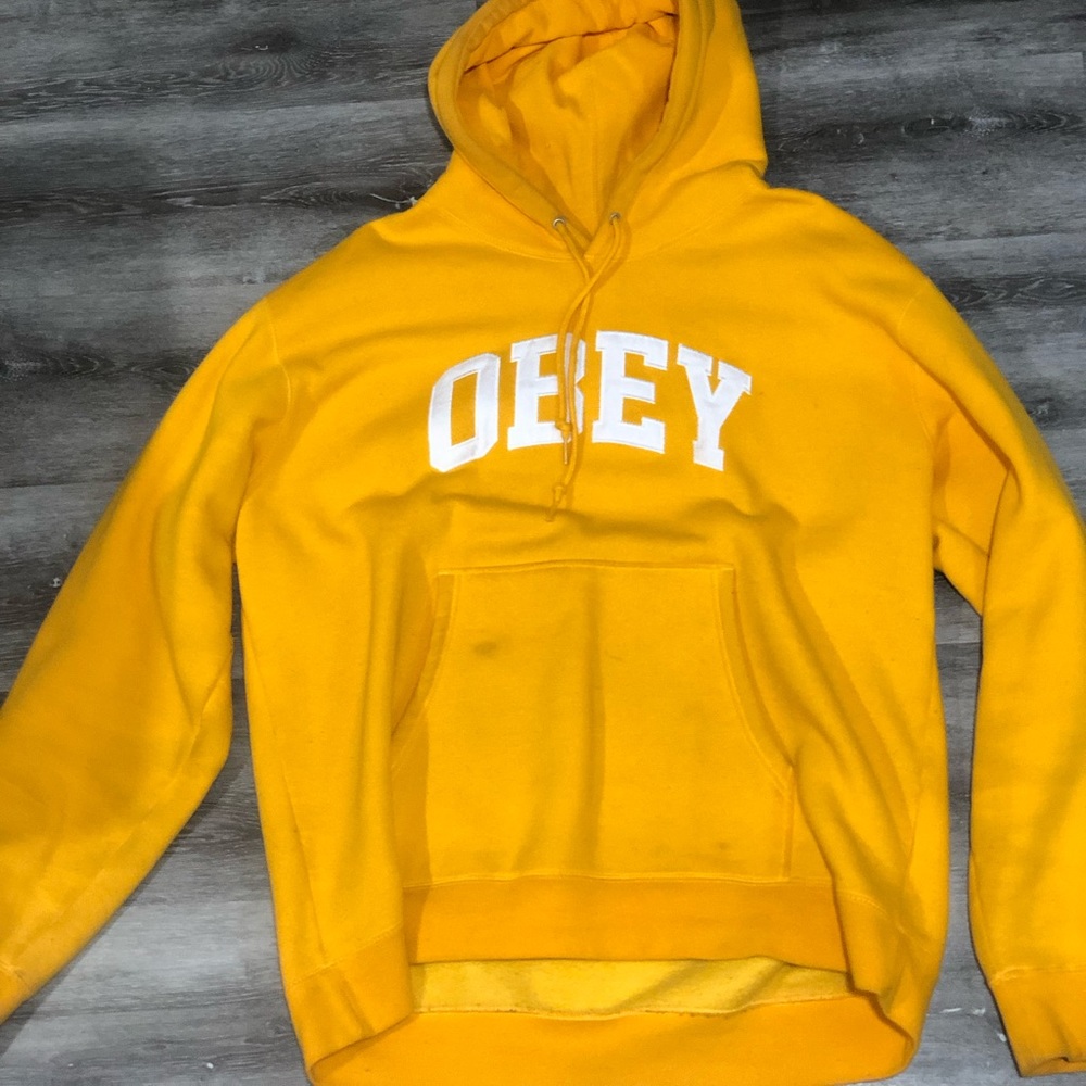 Obey Collegiate Gold Hoodie